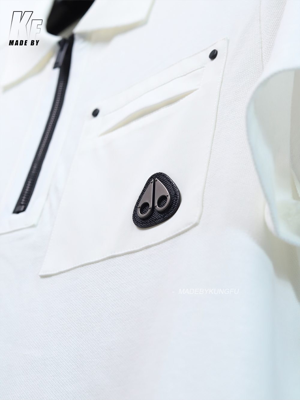 MOOSE KNUCKLE zip polo