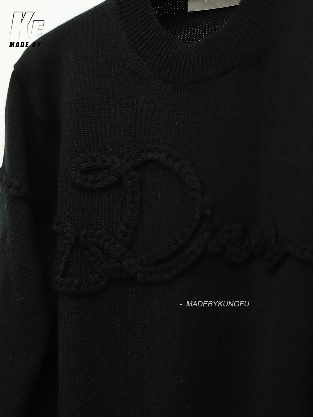 D1or wool rope knit sweater