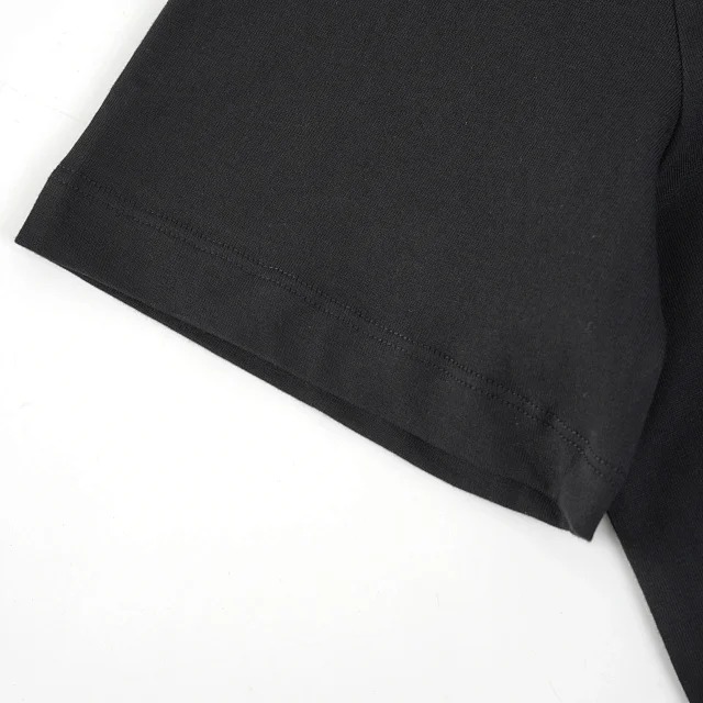 Item ID 9039 Mon basic black and white gray short sleeved custom logo solid color round neck short sleeved 