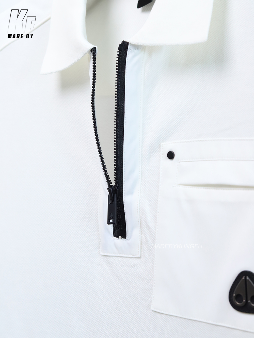 MOOSE KNUCKLE zip polo