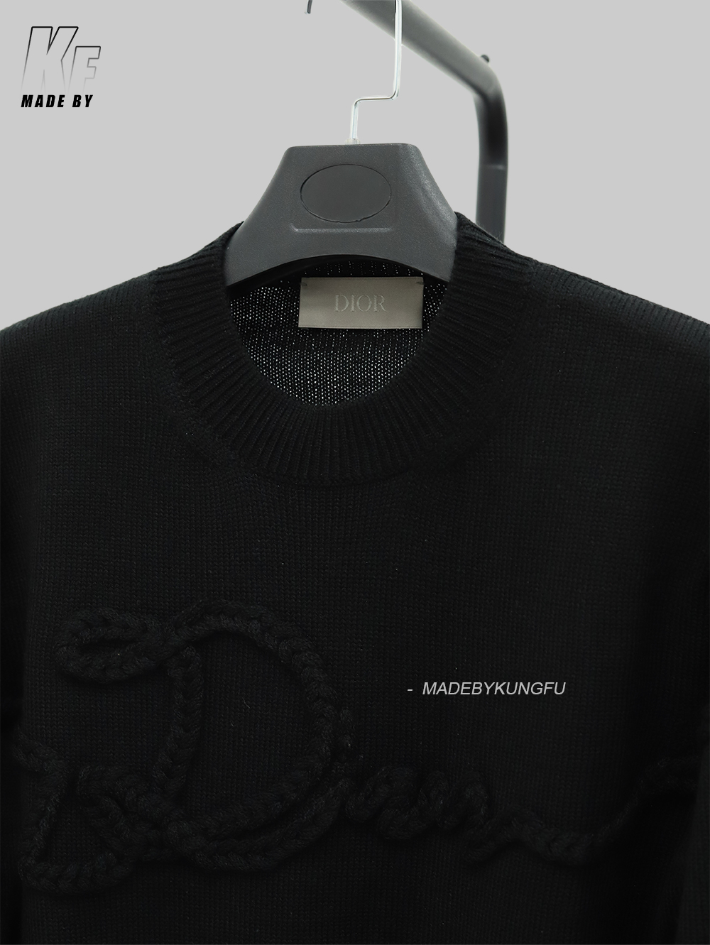 D1or wool rope knit sweater