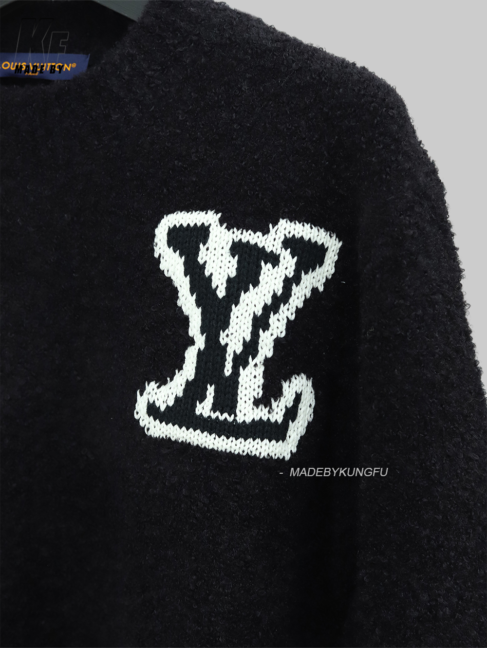 LV圆领毛衣 棕色