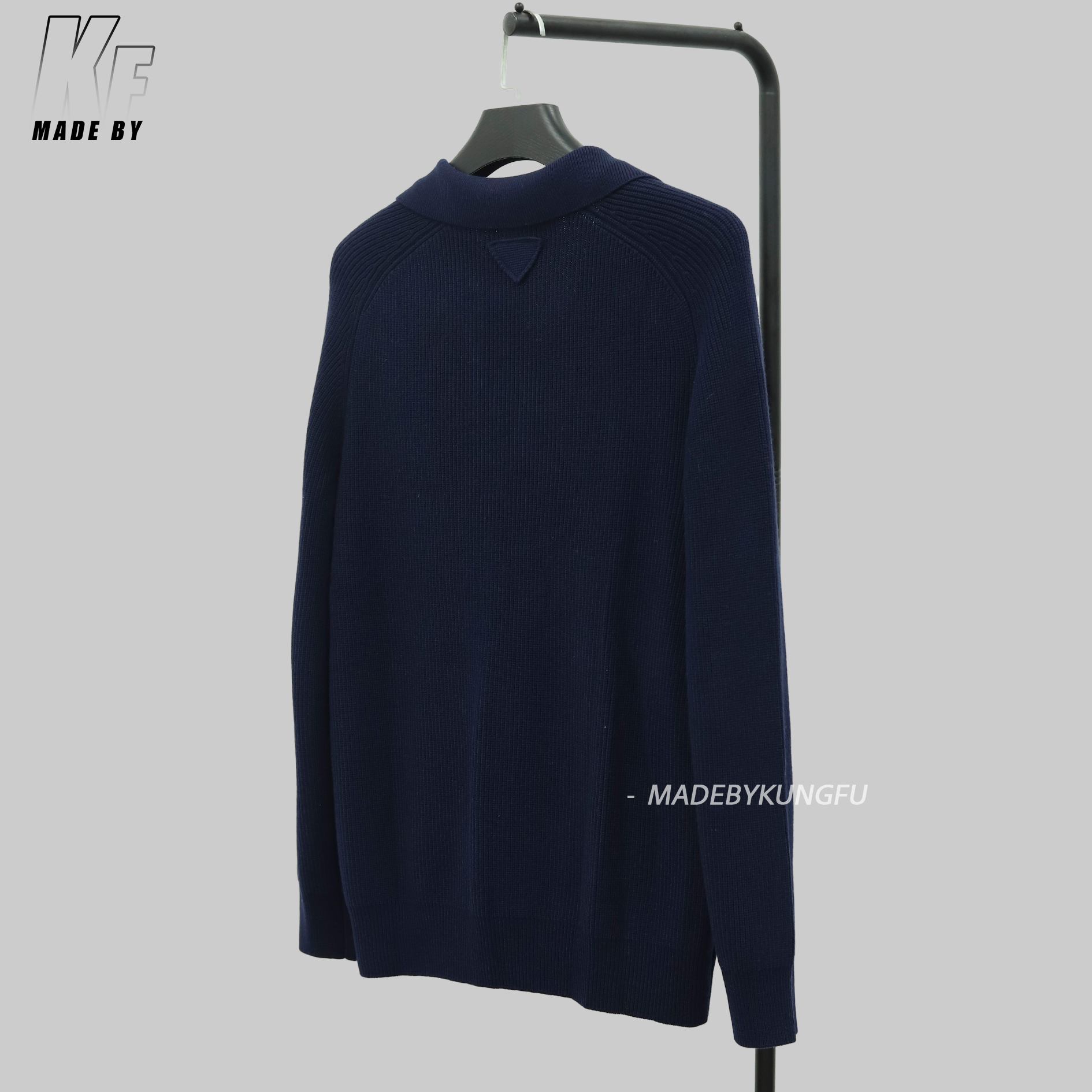 PRADA polo毛衫 藏青色