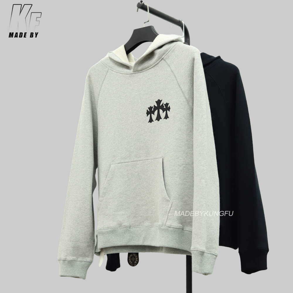 CH克罗心十字连帽卫衣 灰色