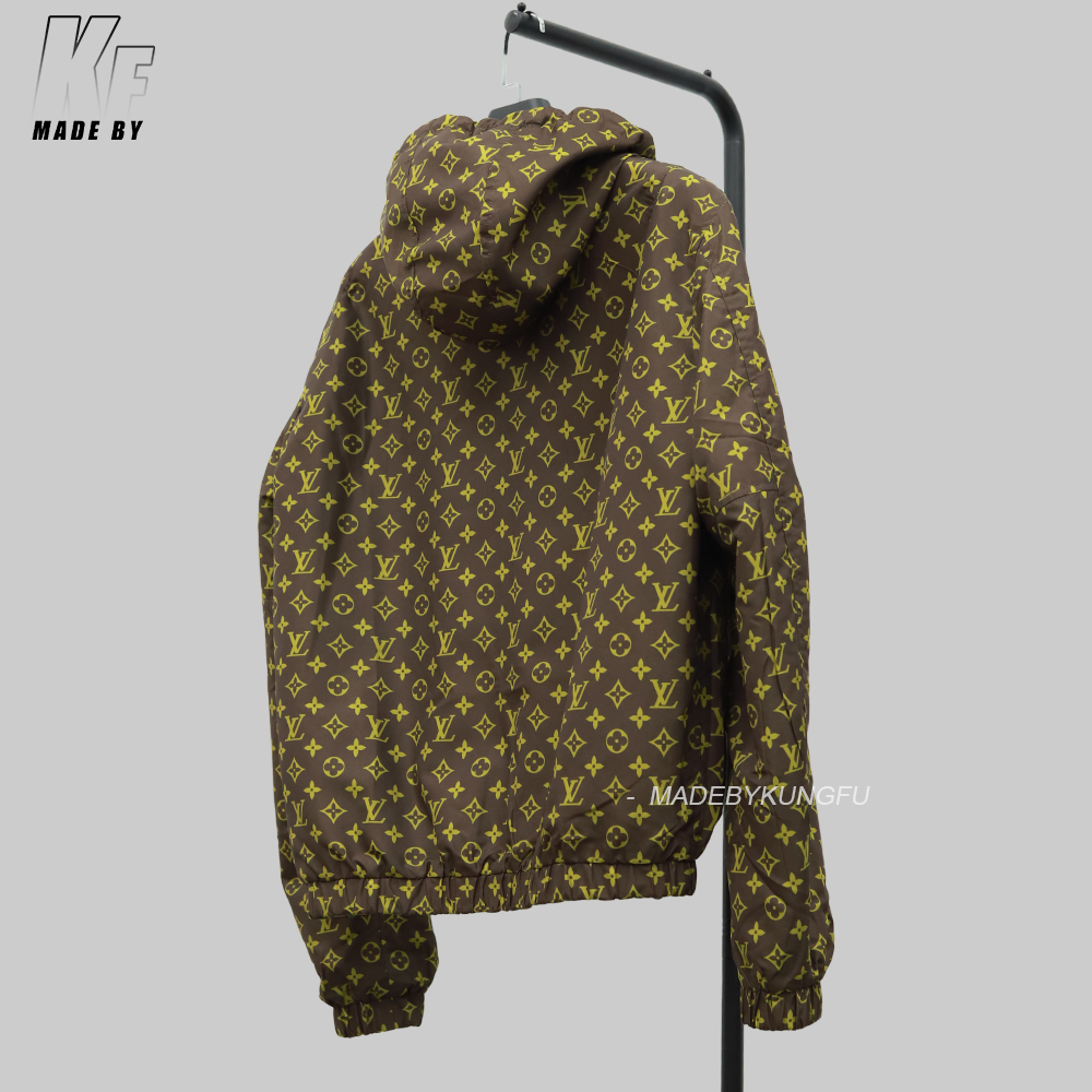 LV 迷彩两面穿小风衣 迷彩-金色