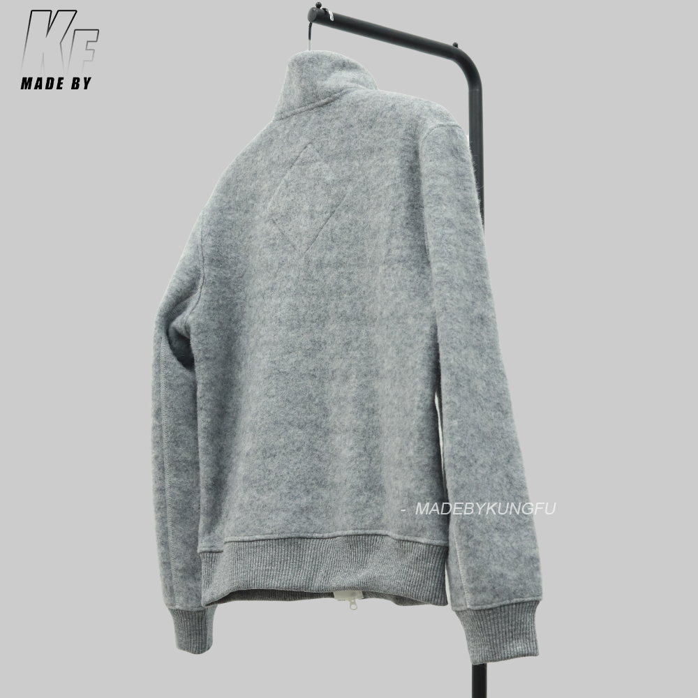 CG stand collar fleece wool jacket