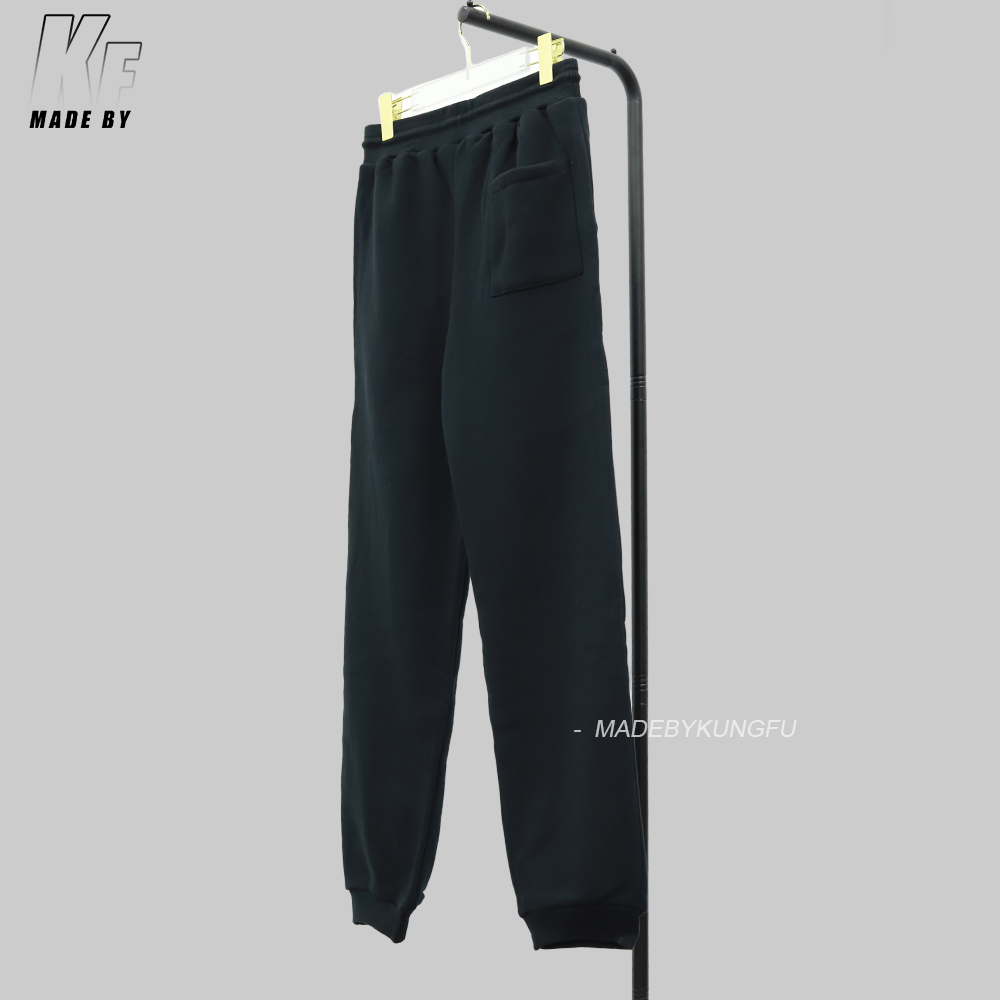 LV pin and velvet sweatpants