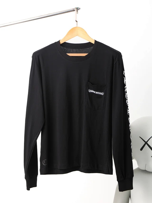 CH Letter print round neck pullover long sleeve