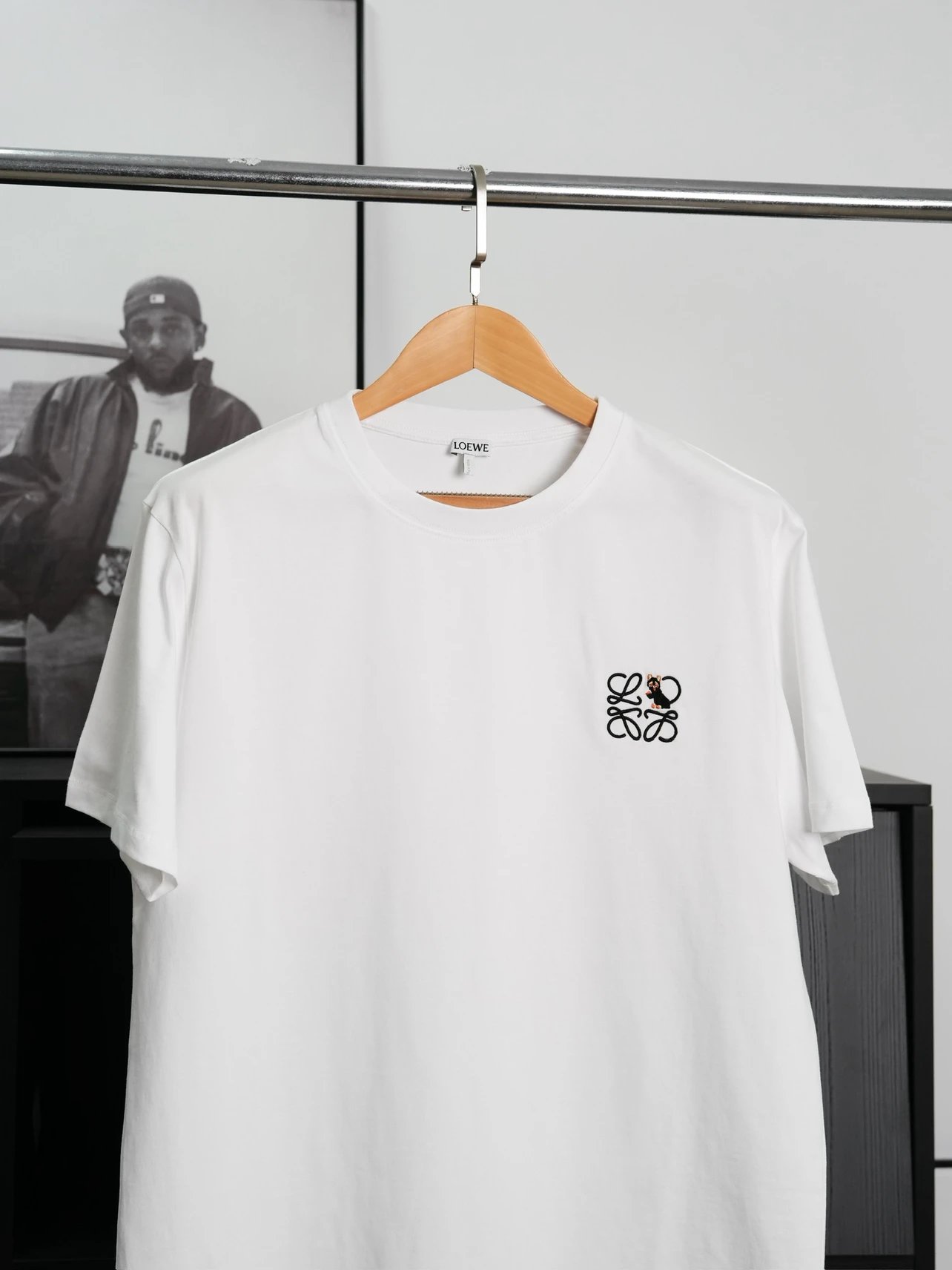 Item ID 9013 Loex Wain Joint 3D Embroidery Craftsmanship Round Neck Cat Embroidery