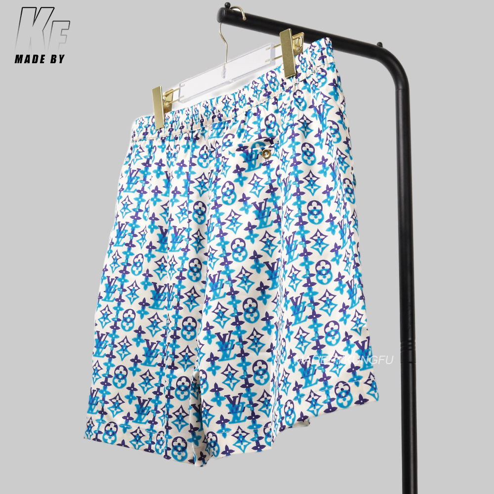 1V mulberry silk blended shorts