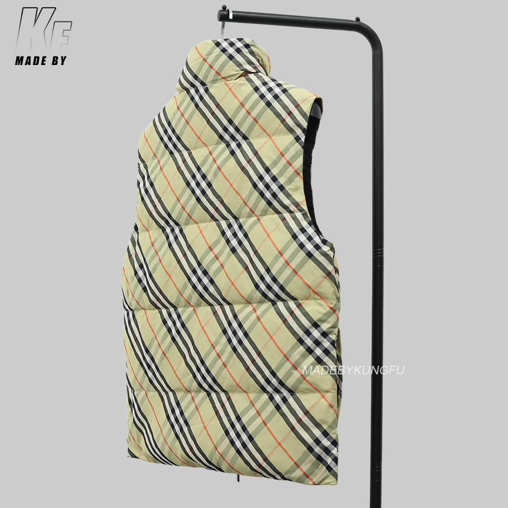 BBR两面穿羽绒马甲 格子