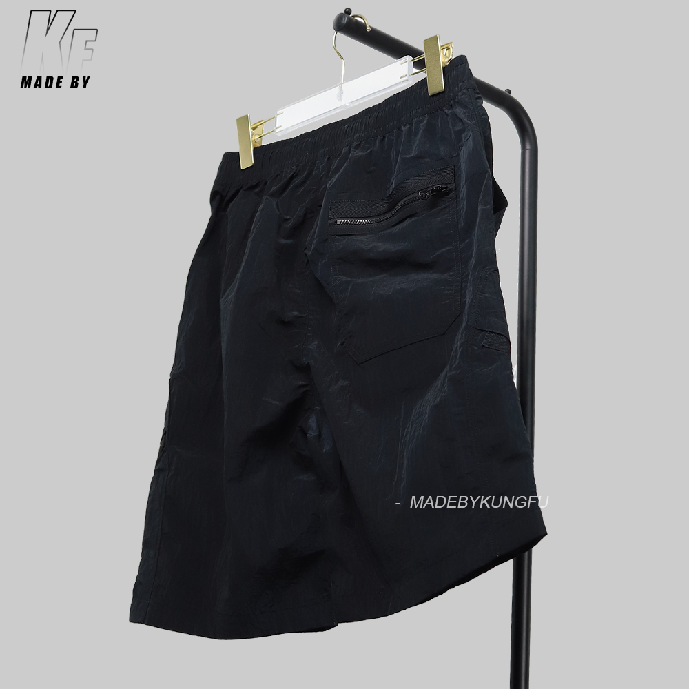 SI metal nylon pleated shorts