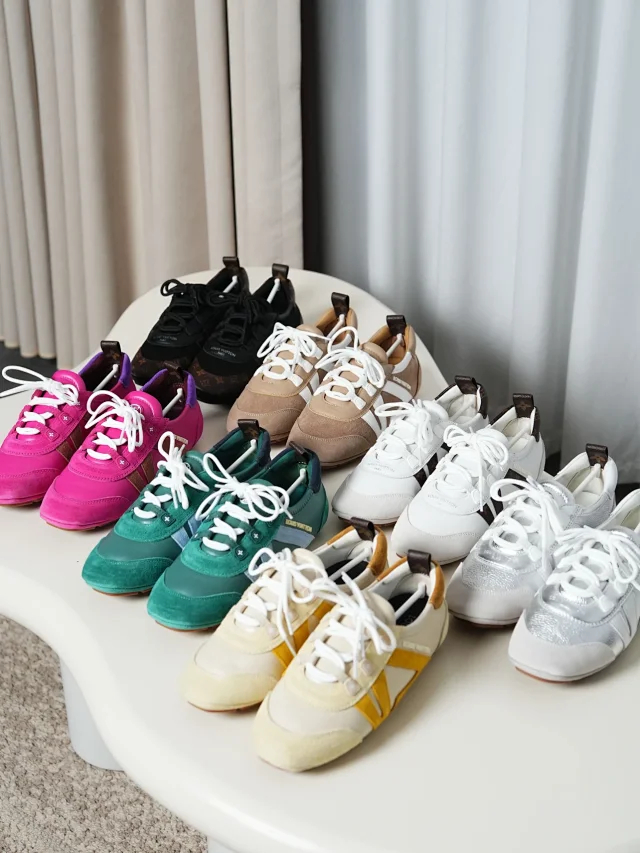 Item ID 9066 1V Seven color optional Sneakerina imported lambskin German training shoes, round toe lace up ballet style thin soled shoes, low cut casual shoes