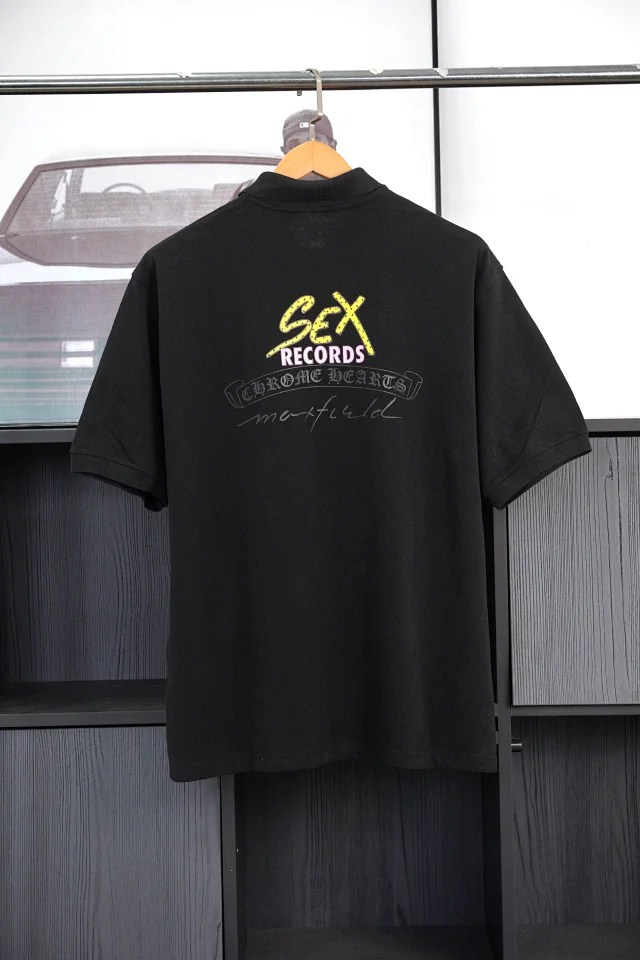 Item ID 9068 CH Mattyboy Sex Record Exhibition Limited POLO Vermilion Printed Polo