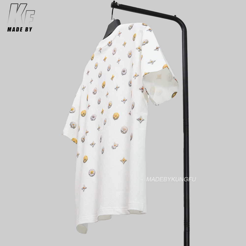 1V Daisy Monogram Jacquard tee