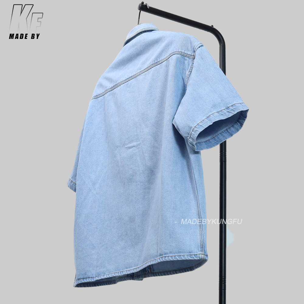 LOE patch embroidered denim shirt