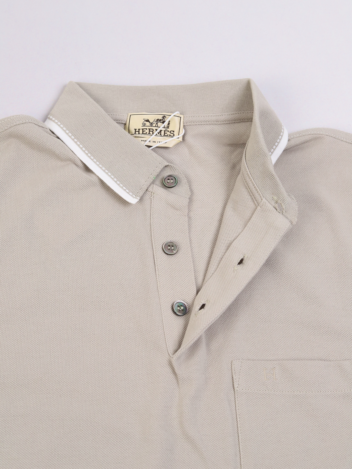 Hermes Pocket Embroidered Polo