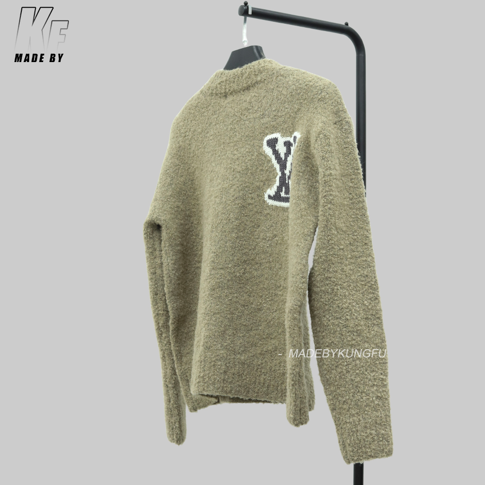 LV圆领毛衣 棕色