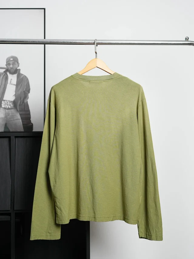 Item ID 9114 Acne 1996 Series Classic Chest Retro Logo Pattern Round Neck Long Sleeve T-shirt