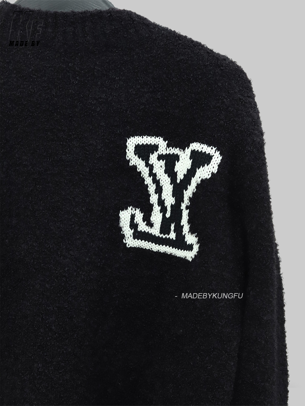 LV圆领毛衣 棕色