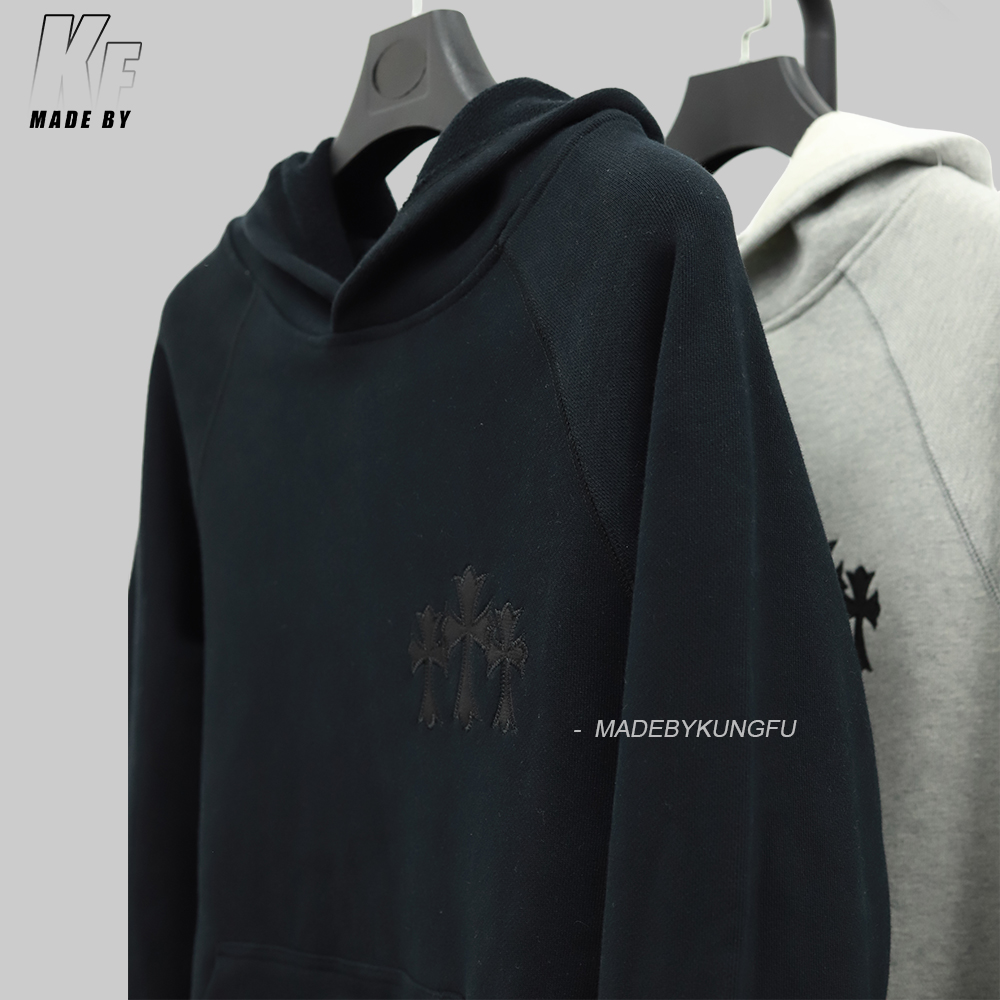 CH克罗心十字连帽卫衣 灰色