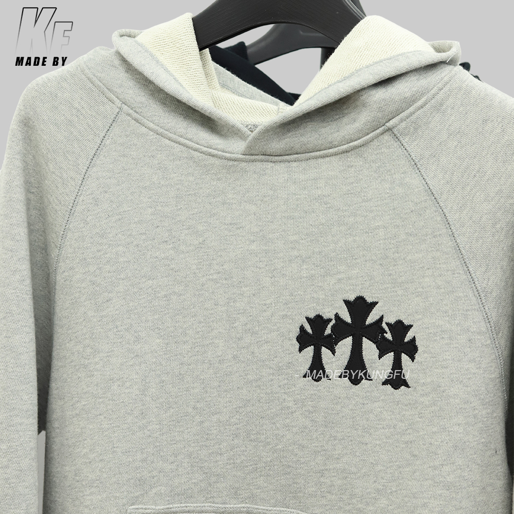 CH克罗心十字连帽卫衣 灰色