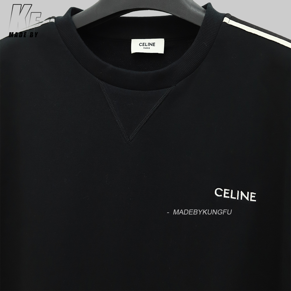 CE sleeve woven sweater