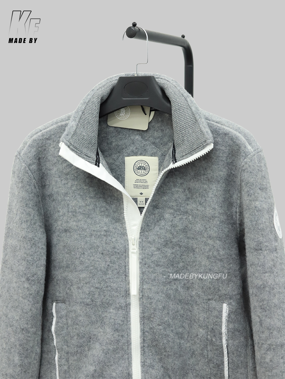 CG stand collar fleece wool jacket
