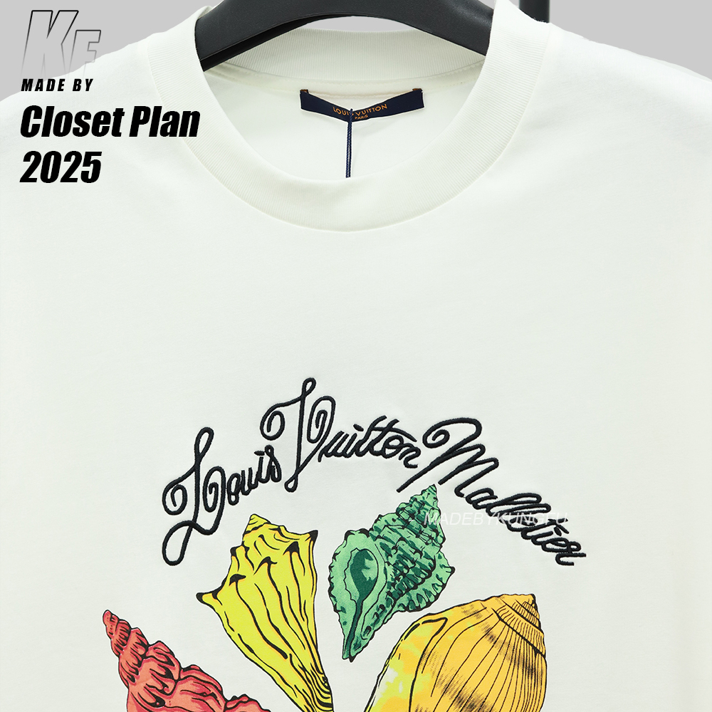 1V Conch Embroidery T-shirt