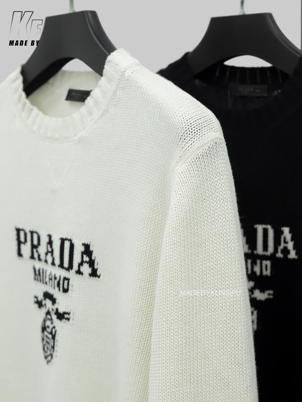 PRADA圆领毛衣 黑色