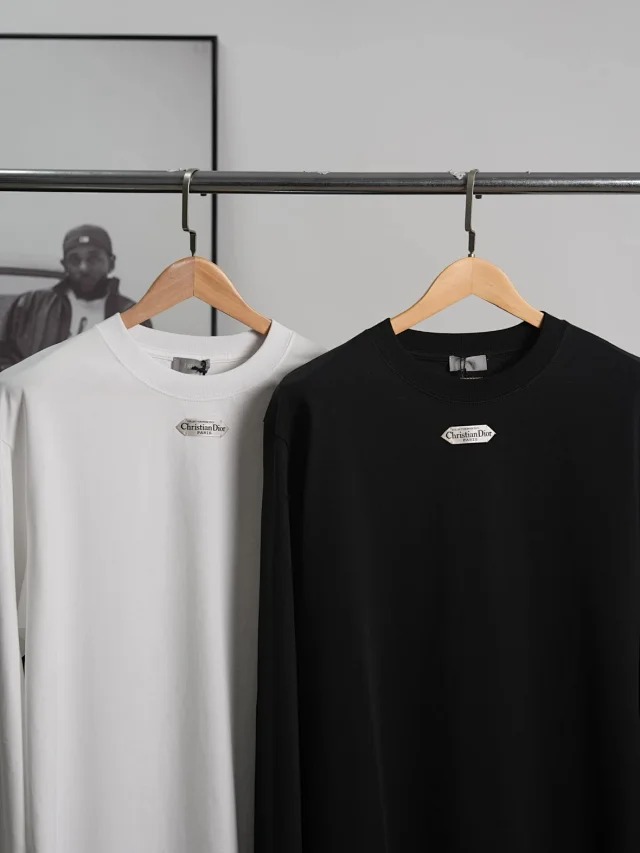 Dior CD Flat knit long sleeved T-shirt