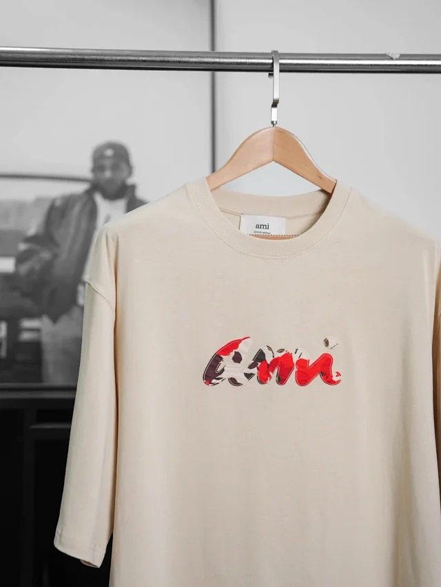 Item ID 9025 Ami SS Breathable Loose Short Sleeve Round Neck T-shirt for Men and Women