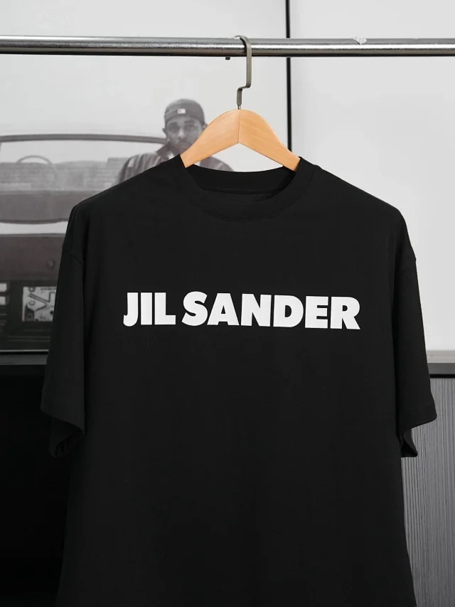 Item ID 9029 JIL SANDER Flat Bottom Round Neck Short Sleeve T-shirt Loose fit