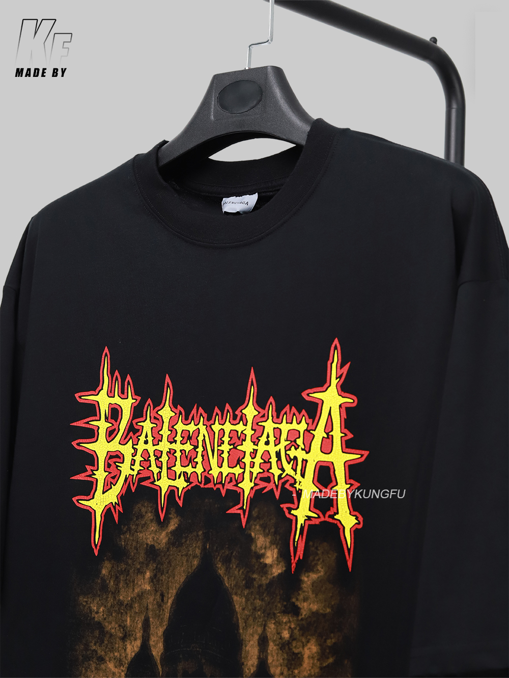 【Kornit printed】BLCG flame castle T-shirt