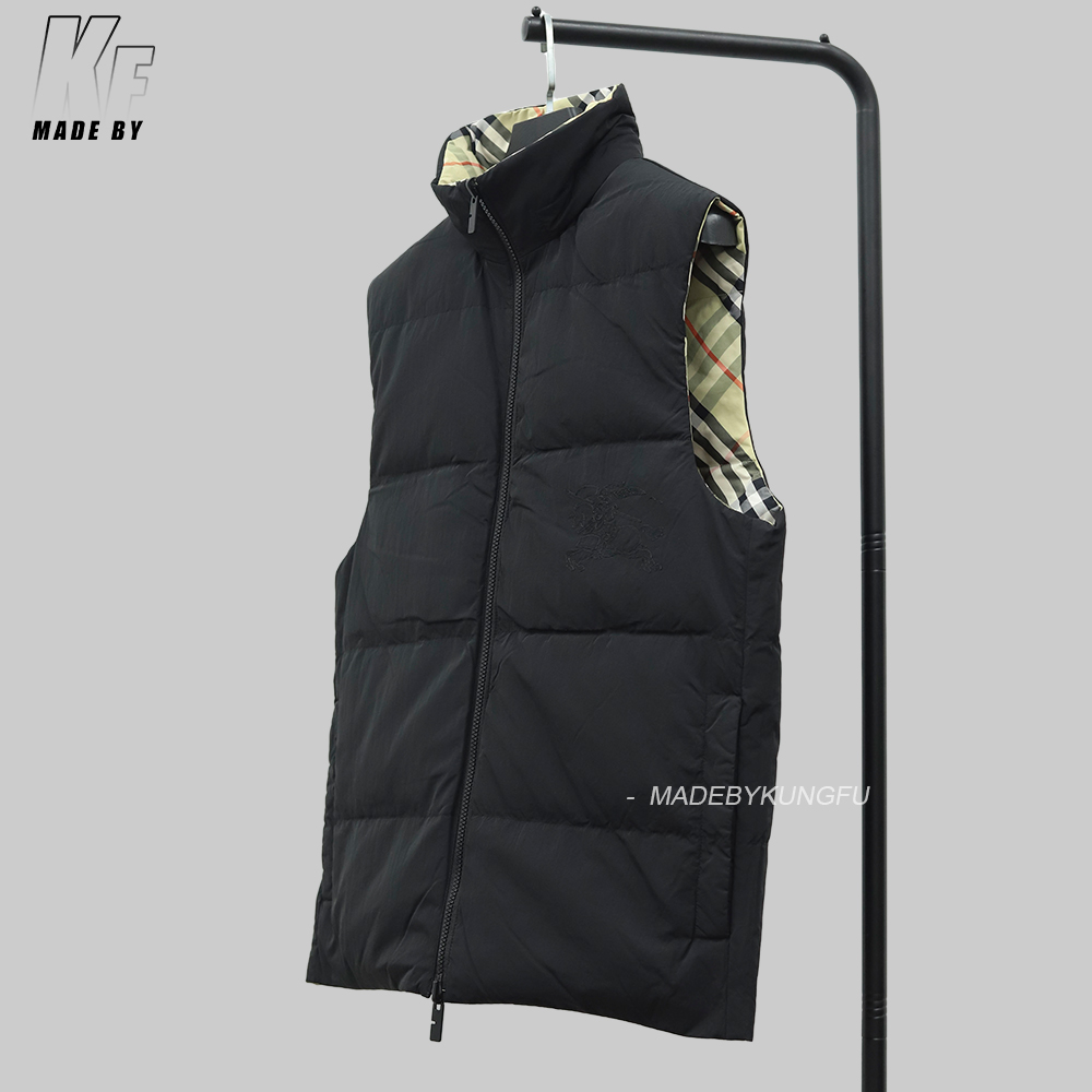 BBR两面穿羽绒马甲 格子