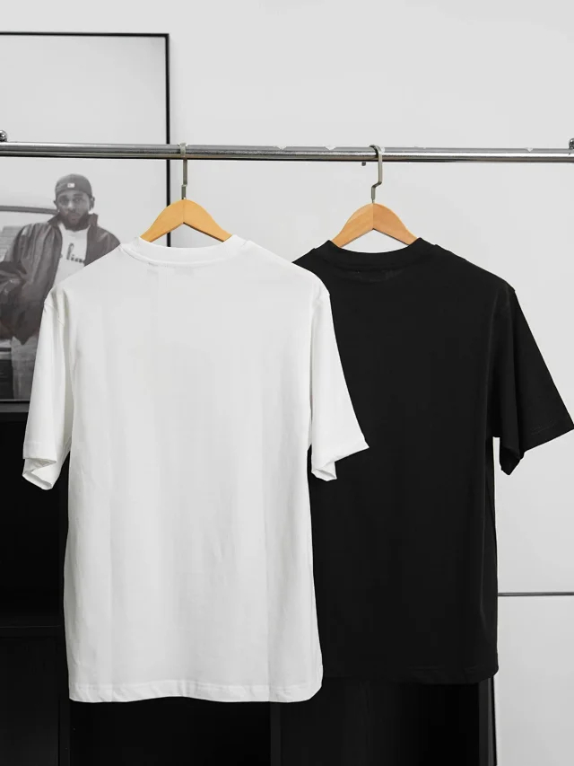 Item ID 9053 BBR Double color optional double embroidery technique round neck cotton knitted T-shirt