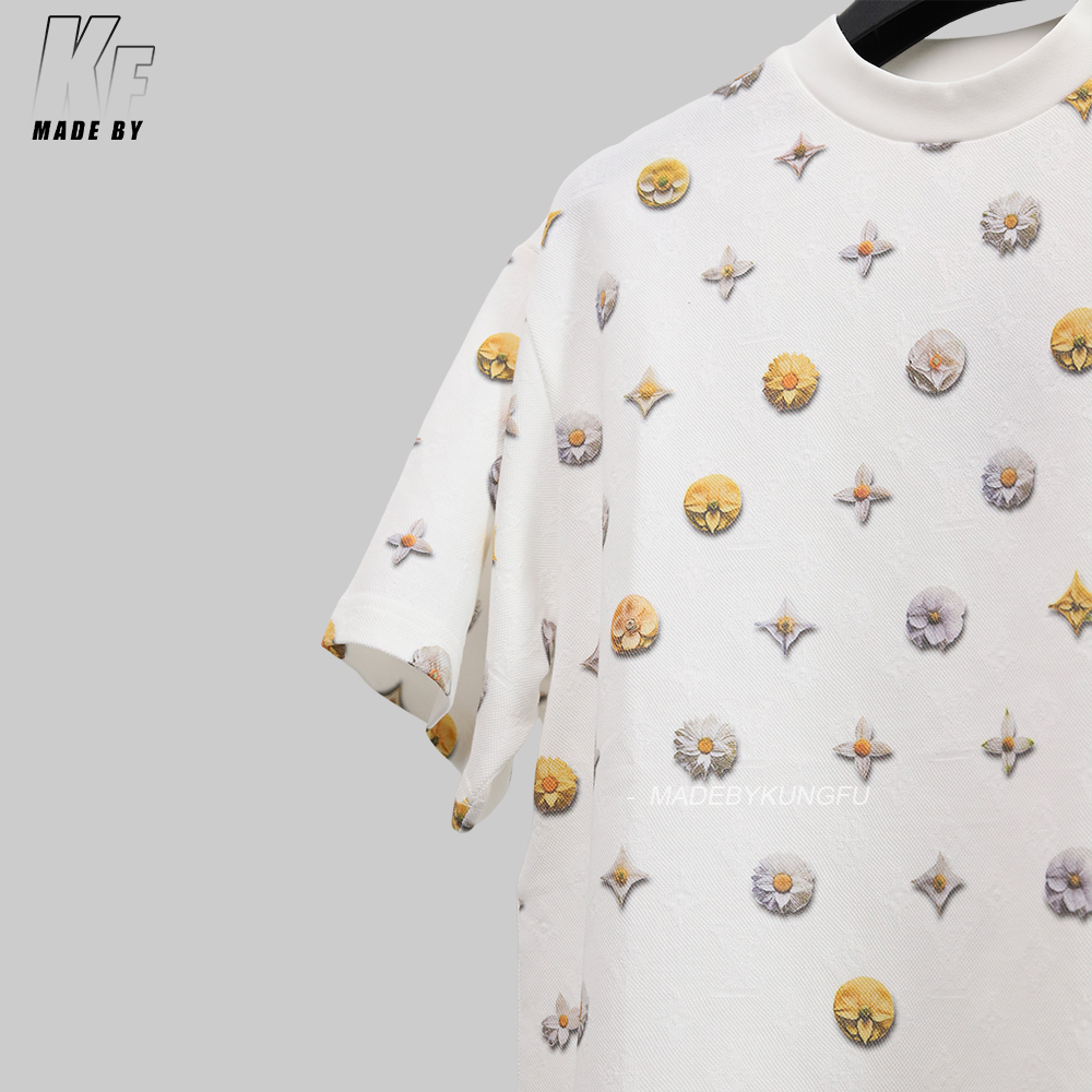 1V Daisy Monogram Jacquard tee