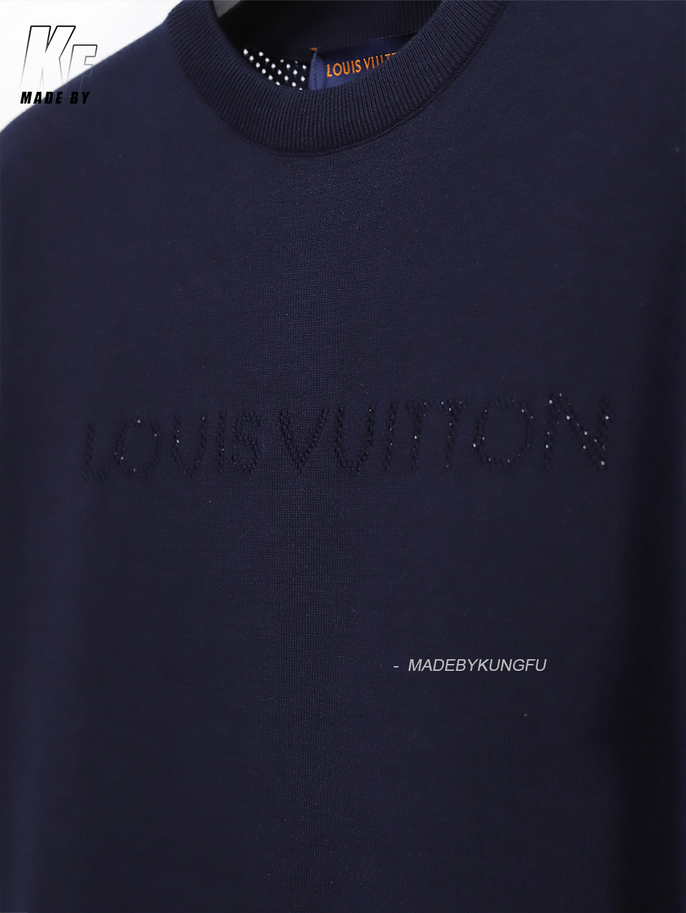 1V openwork knitting tee