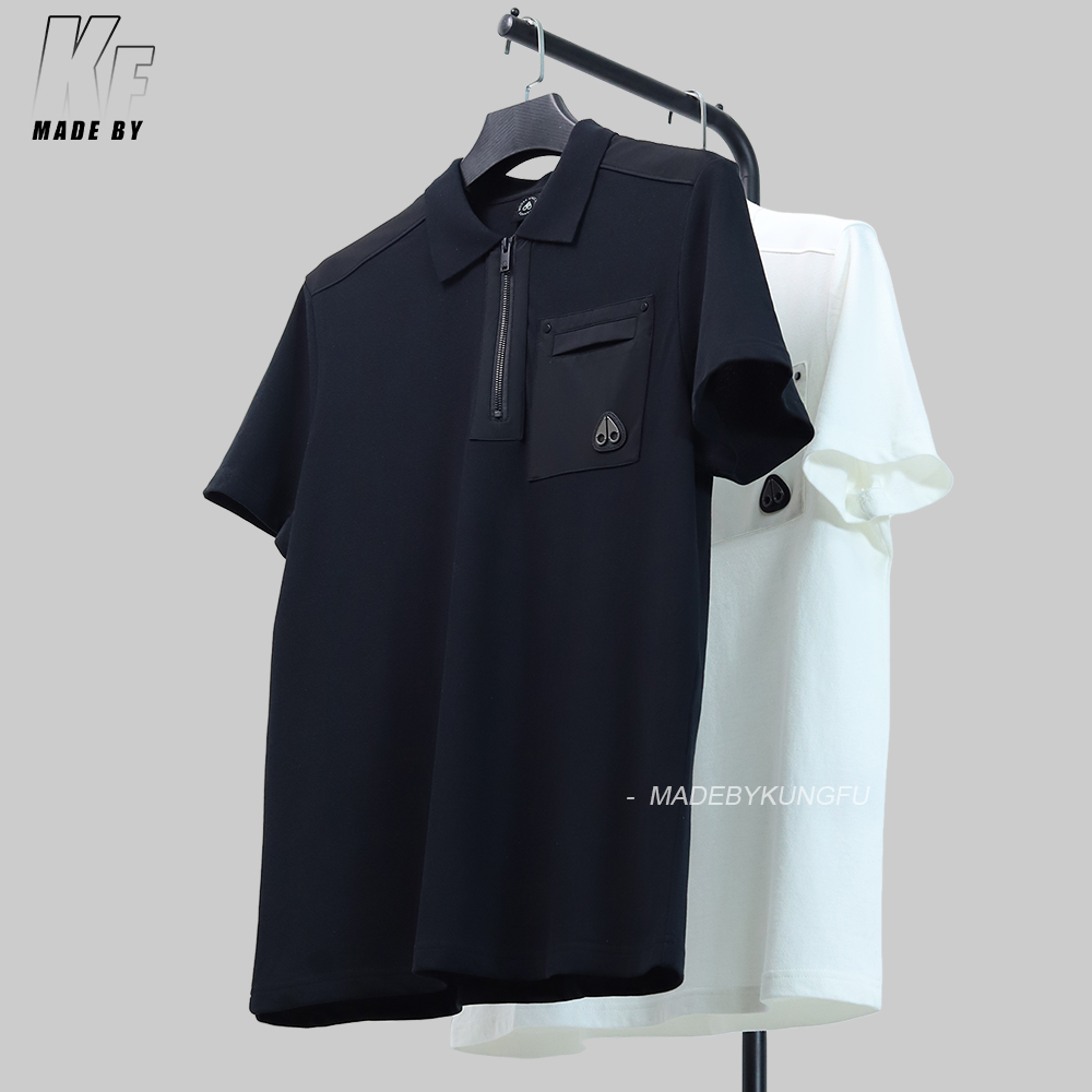 MOOSE KNUCKLE zip polo
