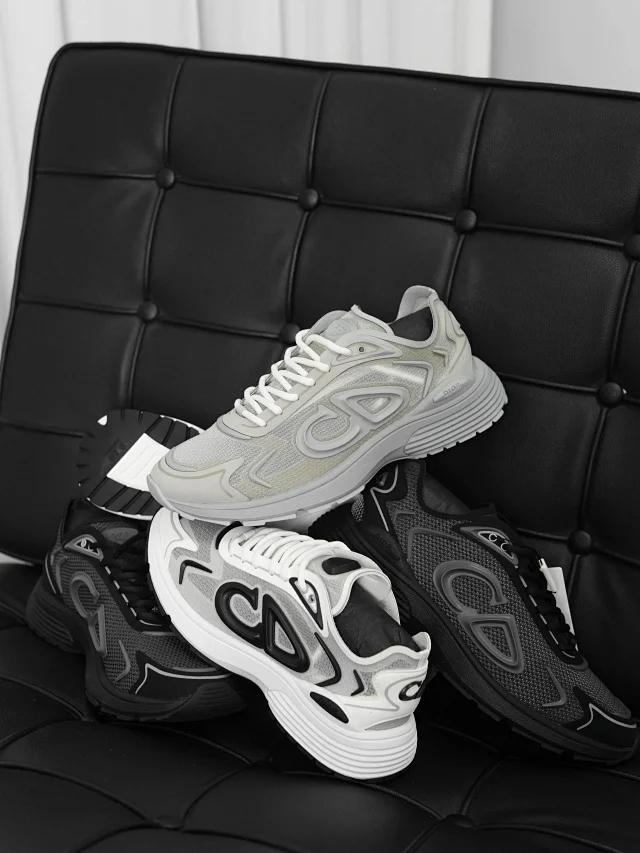 Item ID 9078 D1OR B30 CD logo shoes, simple lace up running shoes, low cut lifestyle casual shoes