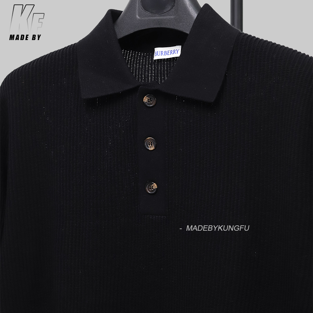 BBR 3D striped knitted polo
