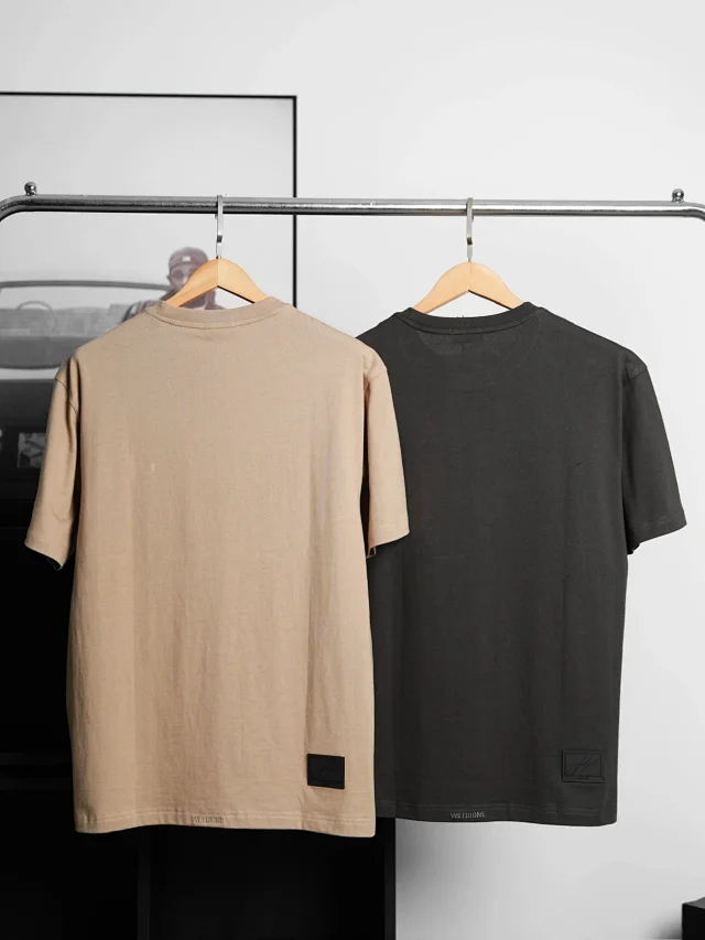 Item ID 9087 WE11DONE SS26 Imported Adhesive Material Fun Hand drawn Logo Soft Short sleeved T-shirt