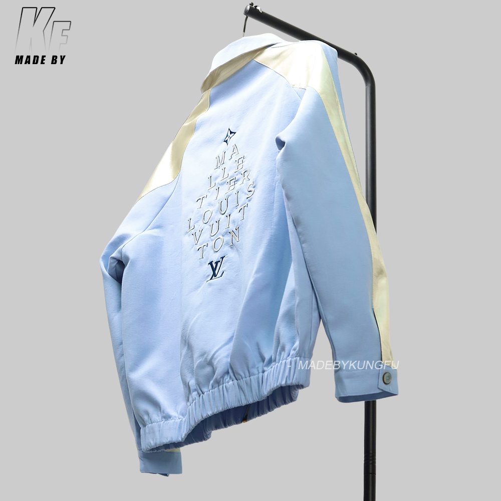 1V 50% mulberry silk blended Monogram jacket 