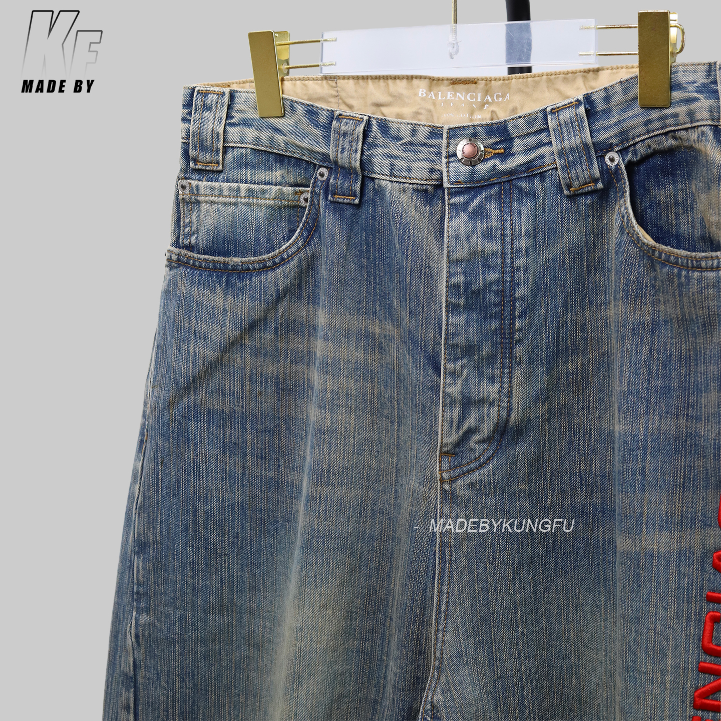 BLCG 3D Embroidered Loose Jeans