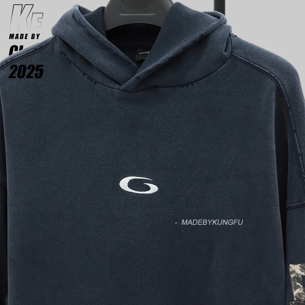 BLCG vintage washed type hooded hoodie