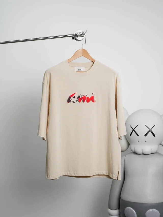 Item ID 9025 Ami SS Breathable Loose Short Sleeve Round Neck T-shirt for Men and Women