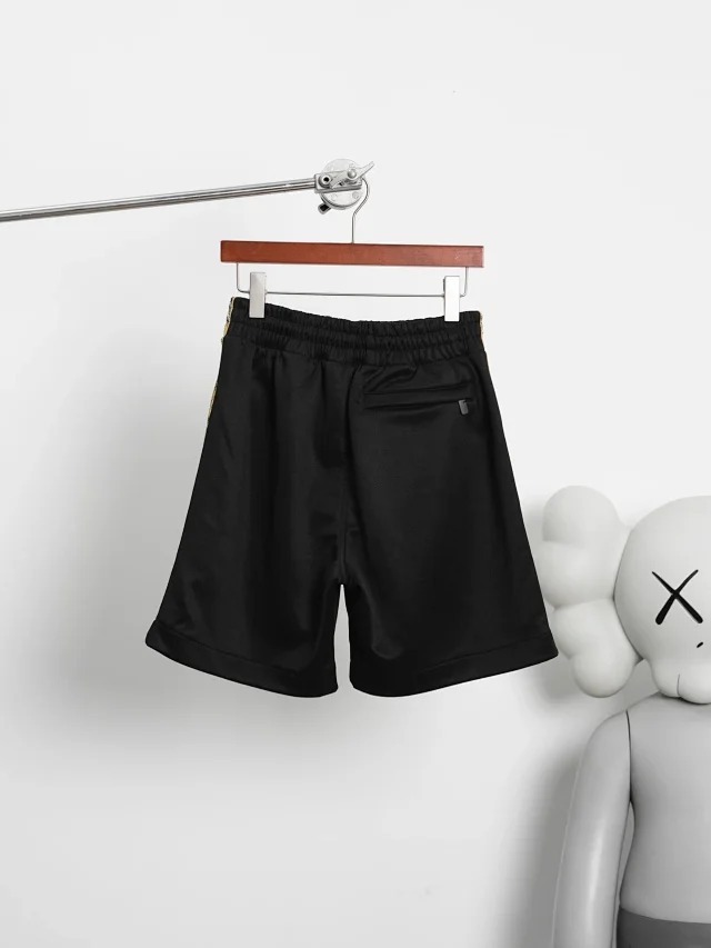 Item ID 9043 BBR SS26 cotton color blocked grid patterned side pockets, five quarter casual shorts