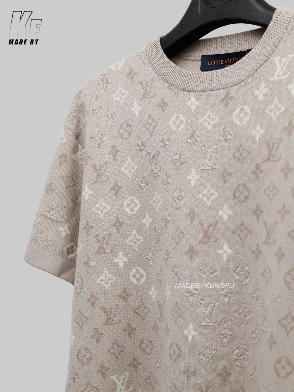 1V Monogram gradient knitting tee