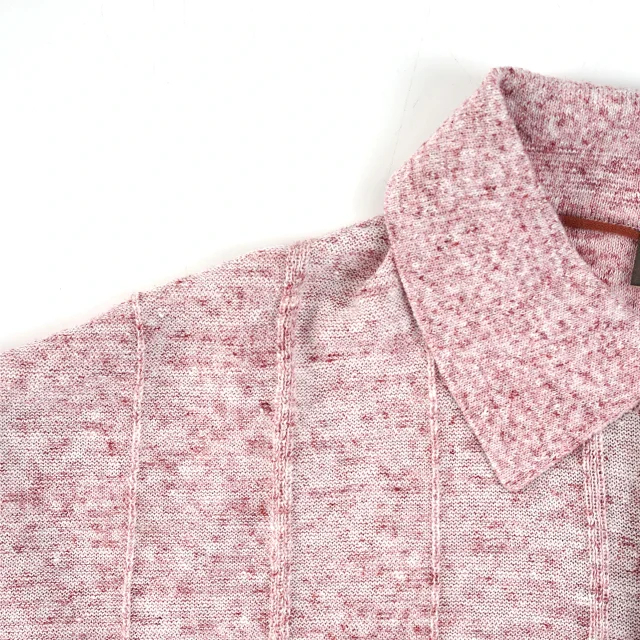 Item ID 9047 Loro 80 Linen Blended Fabric Knitted Polo Breathable Casual Short Sleeve Polo