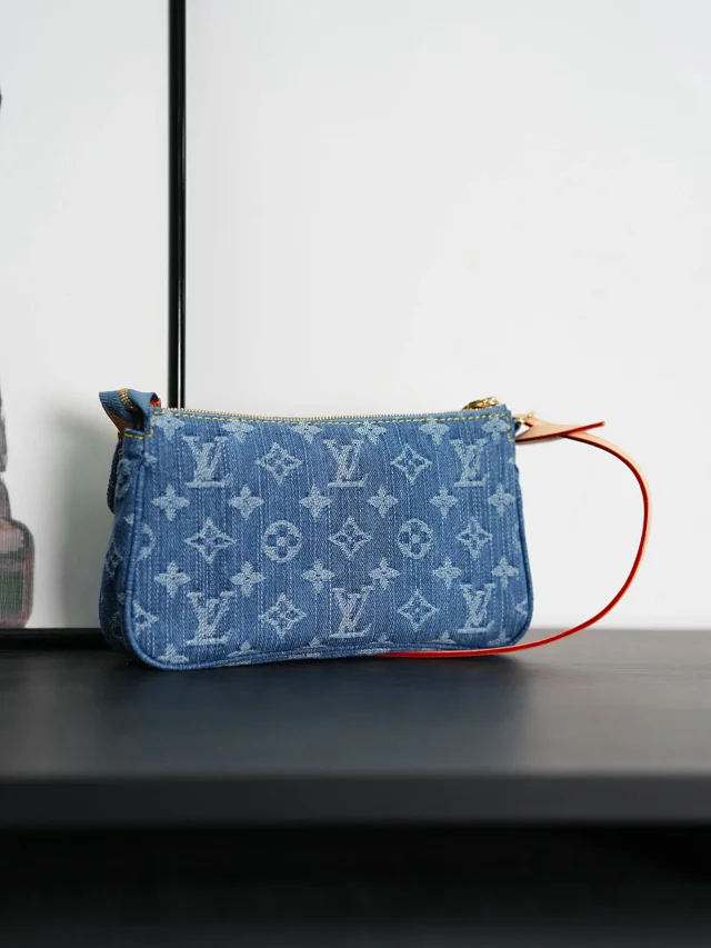 Item ID 9060 1V PA Denim Danning Chain Head Hanging Fabric Handheld Shoulder Bag Women's